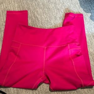 ZYIA party pink cropped light n tight legging